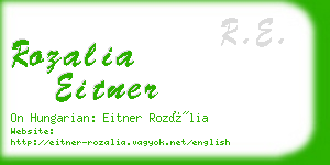 rozalia eitner business card